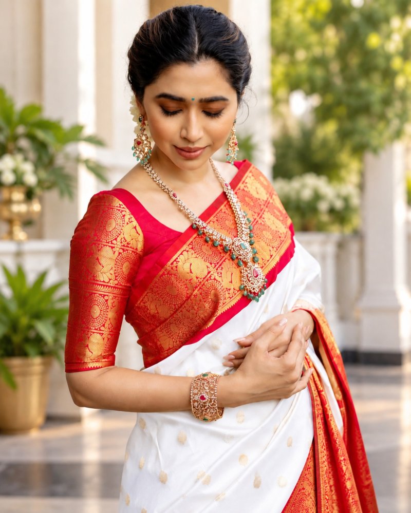 Bangoli By Aab Art Silk Jacquard Border Saree